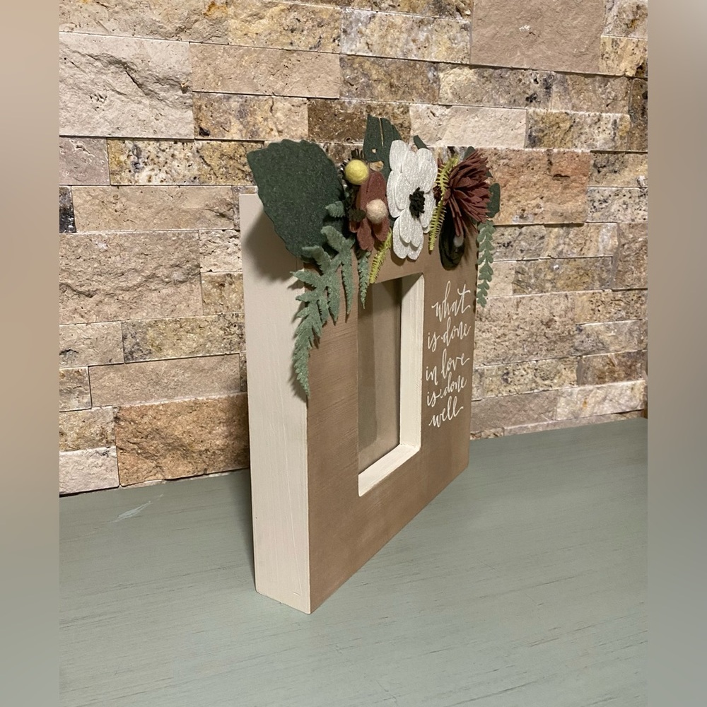 🌿🌸🌱🪷Naturecore Embellished Box Picture Frame NWOT - Picture 3 of 4